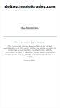 Mobile Screenshot of deltaschooloftrades.com